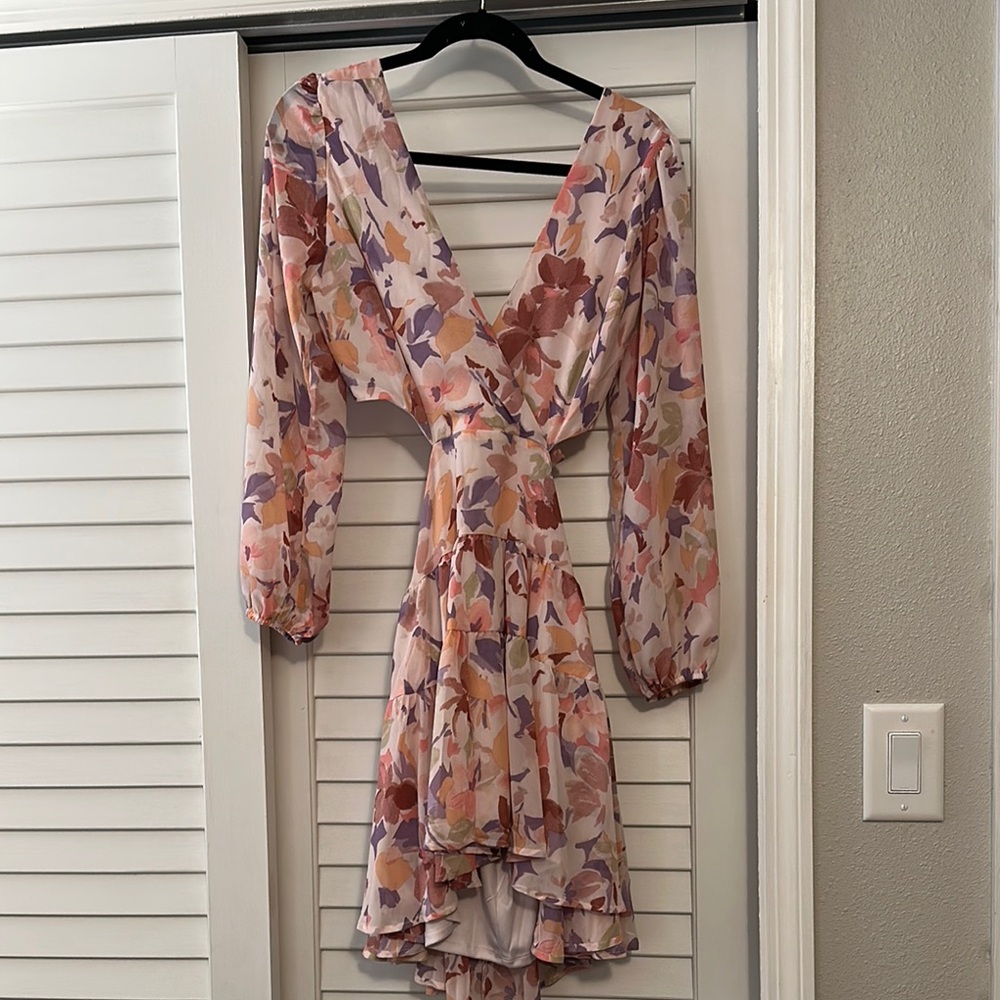 Floral V-Neck Women's Dress